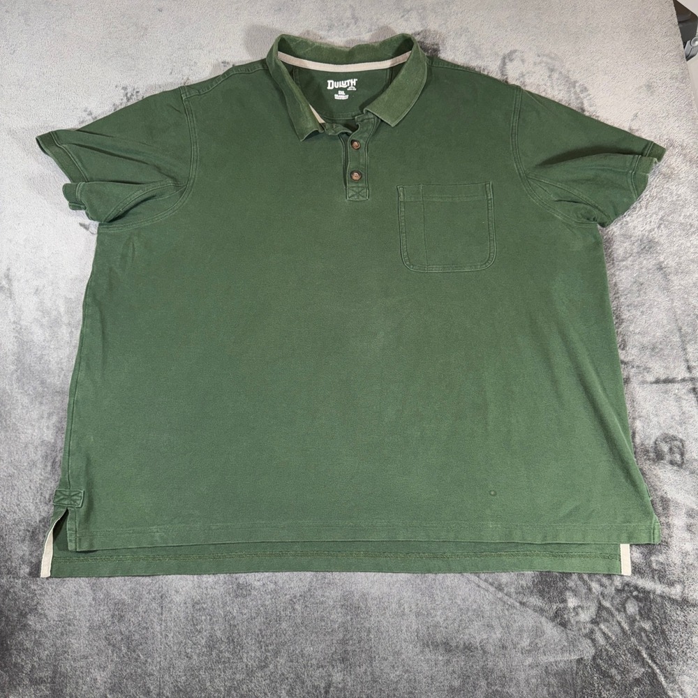 Mens Forest Green 100% Cotton Pique Short Sleeve Polo Shirt 3237-26 Size 3XL - Picture 1 of 12